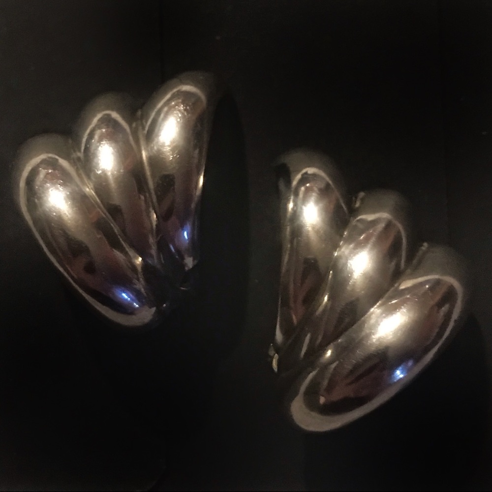 Vintage Jondell Mexico Silver Art Deco Earrings